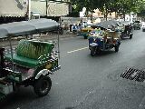 These are terrific little 2 person taxis.  They whip through the clogged streets much better than a car